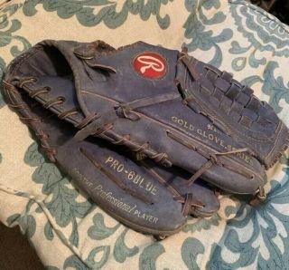 HOH Rawlings Heart of the Hide PRO - 6BLUE Baseball Glove USA Made Very Rare Blue 5