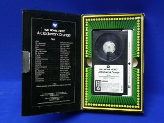 Vintage Movie CLOCKWORK ORANGE Betamax Beta NOT VHS Stanley Kubrick Rare 4