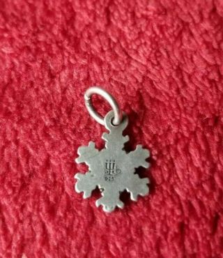 James Avery sterling silver 925 rare retired snowflake charm Pendant 5