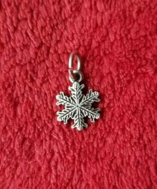 James Avery sterling silver 925 rare retired snowflake charm Pendant 6
