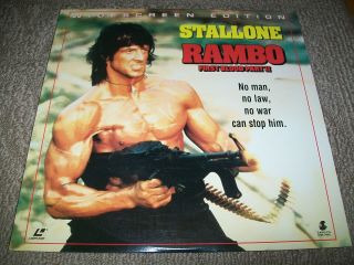 Rambo: First Blood Part Ii Laserdisc Ld Widescreen Format Very Rare