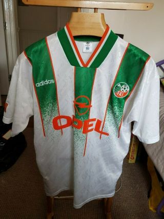 Rare Old Ireland 1994 Away Football Shirt Size Large