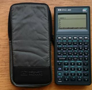 Rare Black Lcd Display Hp 48gx Scientific Graphing Calculator Hp48gx Hp48 Hp 48