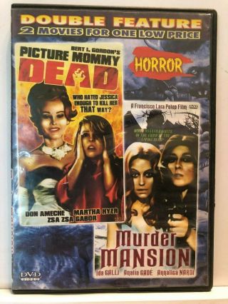 Horror Dvd Double Feature – Picture Mommy Dead – Murder Mansion – Cult Fav Rare