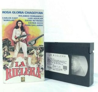 La Rielera Mexican Action Spanish Vhs Slip Rare Oop