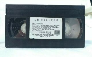 La Rielera Mexican Action Spanish VHS slip rare oop 5