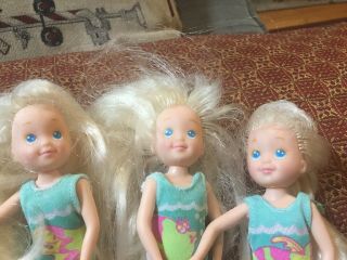 Rare 1991 tyco Three triplet quints teenage doll With Bathing Suit 4