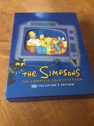Rare Complete Simpsons Tv Show Series Complete Season 4 Dvd Animated Ships