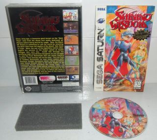 Vg Cond Sega Saturn Game Shining Wisdom Complete Reg Card Rare Designs