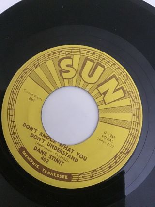 Dane Stinit Always On The Go Don’t Knock What You Don’t Rare Sun Records 45 402