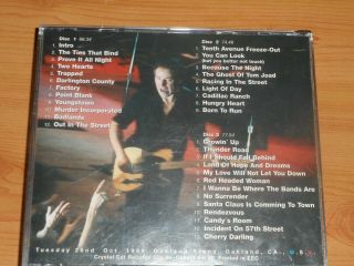 Bruce Springsteen E St Band Rare Live 3 CD Set San Francisco Second Night 1999 2