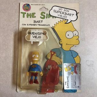 Bootleg Spanish Mattel Superbart Bart Simpson Simpson’s Argentina Rare Figure