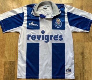 Fc Porto Home Shirt Large Retro Vintage Rare M 1996