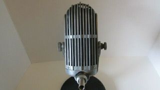Vintage RARE 1940 ' s American D9T dynamic microphone old antique w MIC STAND 12