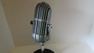 Vintage RARE 1940 ' s American D9T dynamic microphone old antique w MIC STAND 2