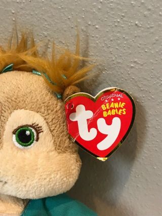 Rare Ty Beanie Babies Eleanor Chipette Chipmunk Alvin & The Chipmunks With Tag