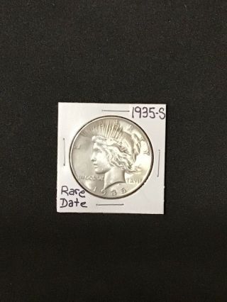 1935 S Peace Silver Dollar U.  S.  Rare Key Coin