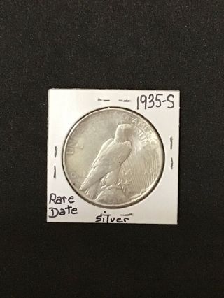 1935 S PEACE SILVER DOLLAR U.  S.  RARE KEY COIN 6