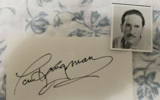 Rare Lou Krugman Autograph - Superman,  I Love Lucy,  The Wild,  Wild West