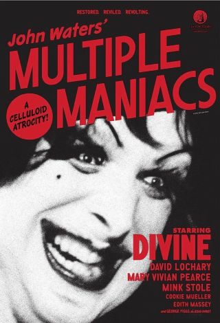 Multiple Maniacs — Rare John Waters,  Divine | 27 " X 39.  5 " Poster | / Rolled