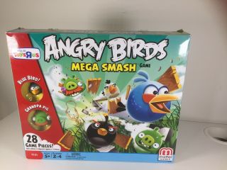 Rare 2011 Mattel Angry Birds Mega Smash Board Game - Complete Set