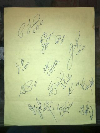 The Who 1969 Woodstock Contract Live At Leeds Rare Of 500 With Autographs