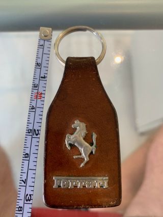 Ferrari Leather Keyring Extremely Rare - From 1980 
