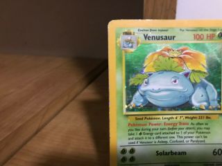 Pokemon Card Venusaur Base Set Rare Holo 15/102 in 4