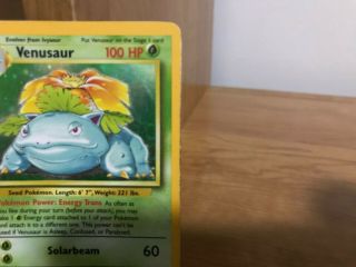 Pokemon Card Venusaur Base Set Rare Holo 15/102 in 5