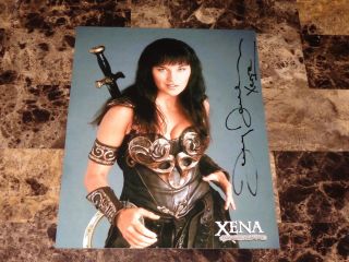 Lucy Lawless Rare Hand Signed Autographed Photo Xena The Princess Warrior