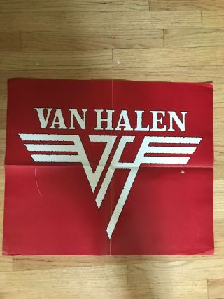 Van Halen - Diver Down Promotional Poster - Warner Bros 1981 Official Very Rare