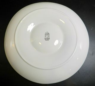 Vintage 2 Gien France White Majolica Artichoke Plates Rare Size 9.  25 