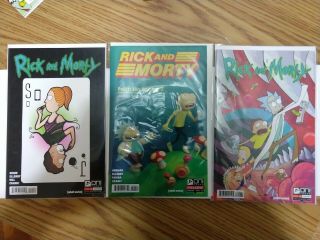 Rick And Morty 1 Bridge City Variant Rare,  2 Extra Books