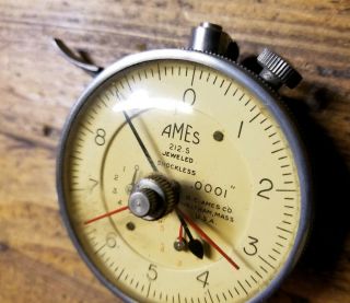 RARE VINTAGE Dial Test Indicator • AMES Machinist Milling Precision Tools ☆USA 3