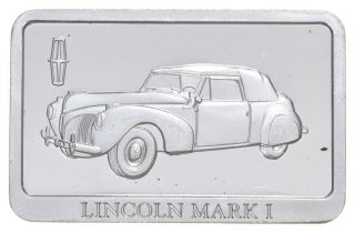 Rare Silver 29.  9 Grams Lincoln Mark I Bar.  999 Fine Silver 611