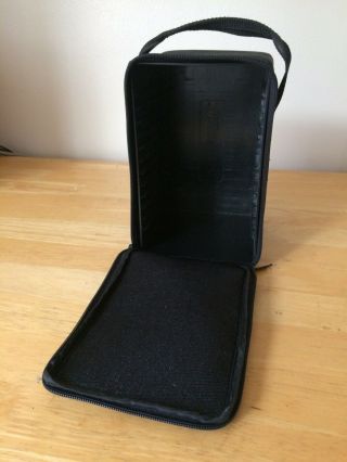 Vintage Case Logic 13,  Cd Portable Nylon Zipper Carrying Case Tote Black Rare Mo