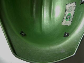 VINTAGE Rare Green ALUMINUM BULLARD 502 Hard Hat IRONWORKER 8