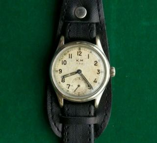 Rare Military Watch German Army Kriegsmarine Km Alpina 592 - Ww2 - Swiss Made