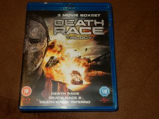 " Death Race Trilogy " 3 - Disc Blu - Ray Box Set Rare Oop Uk Import