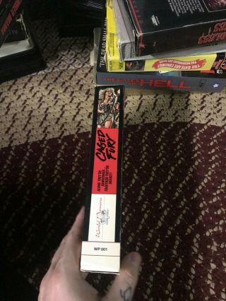 CAGED FURY WORLD PREMIERE RARE OOP VHS BIG BOX SLIP 2