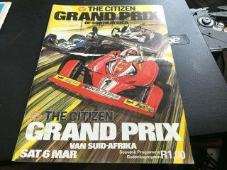 South Africa Formula One - - 1976 - - Grand Prix - Programme - - 6th March 1976 - - - Rare