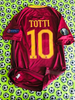 Rare Nike As Roma Home Soccer Football Jersey 2016 2017 Francesco Totti