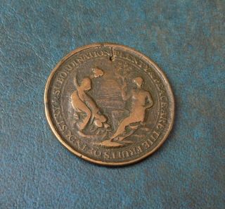Very Rare 18th Century Copper Medal Token 8th Premium Ann Slight Aged 7 1798