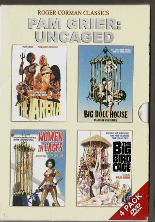 Pam Grier: Uncaged Big Doll House,  The Arena =rare 4 Dvd Box Set=