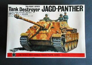Vintage And Rare 1/48 Bandai German Ww2 Jagdpanther Model Kit