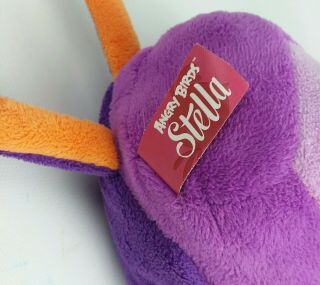 RARE Angry Birds Stella GALE Plush Purple Queen of Pigs 6