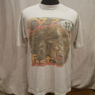 Rare 1997 Ozzfest Shirt,  Ozzy Osbourne,  Pantera,  Marilyn Manson