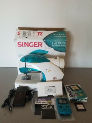 Collectible Singer 1500 Izek Digital Sewing Machine Game Boy Box Rare