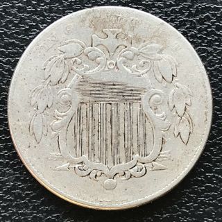 1872 Shield Nickel 5 Cents 5c Better Grade Rare 15570