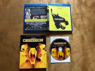 Obsession Blu Ray Scream Factory Rare Slipcover Collect 